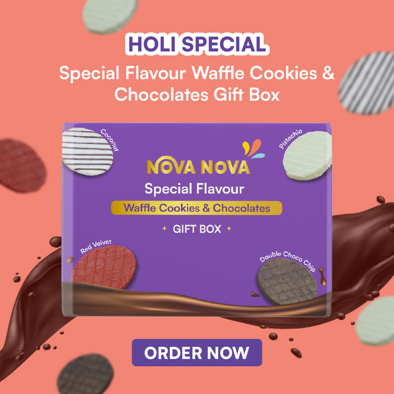 Special Flavour Waffle Cookies & Chocolates - Gift Box
