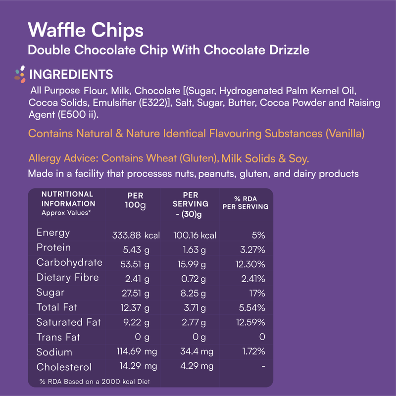 Waffle Chips - Double Choco Chip