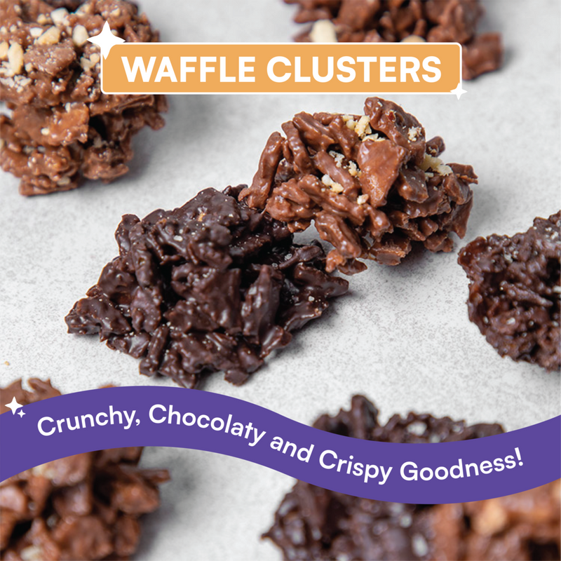 Waffle Clusters- Assorted Chocolate Flavours