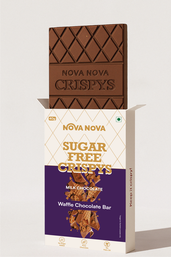Sugar Crispys Milk Chocolate - Waffle Chocolate Bar