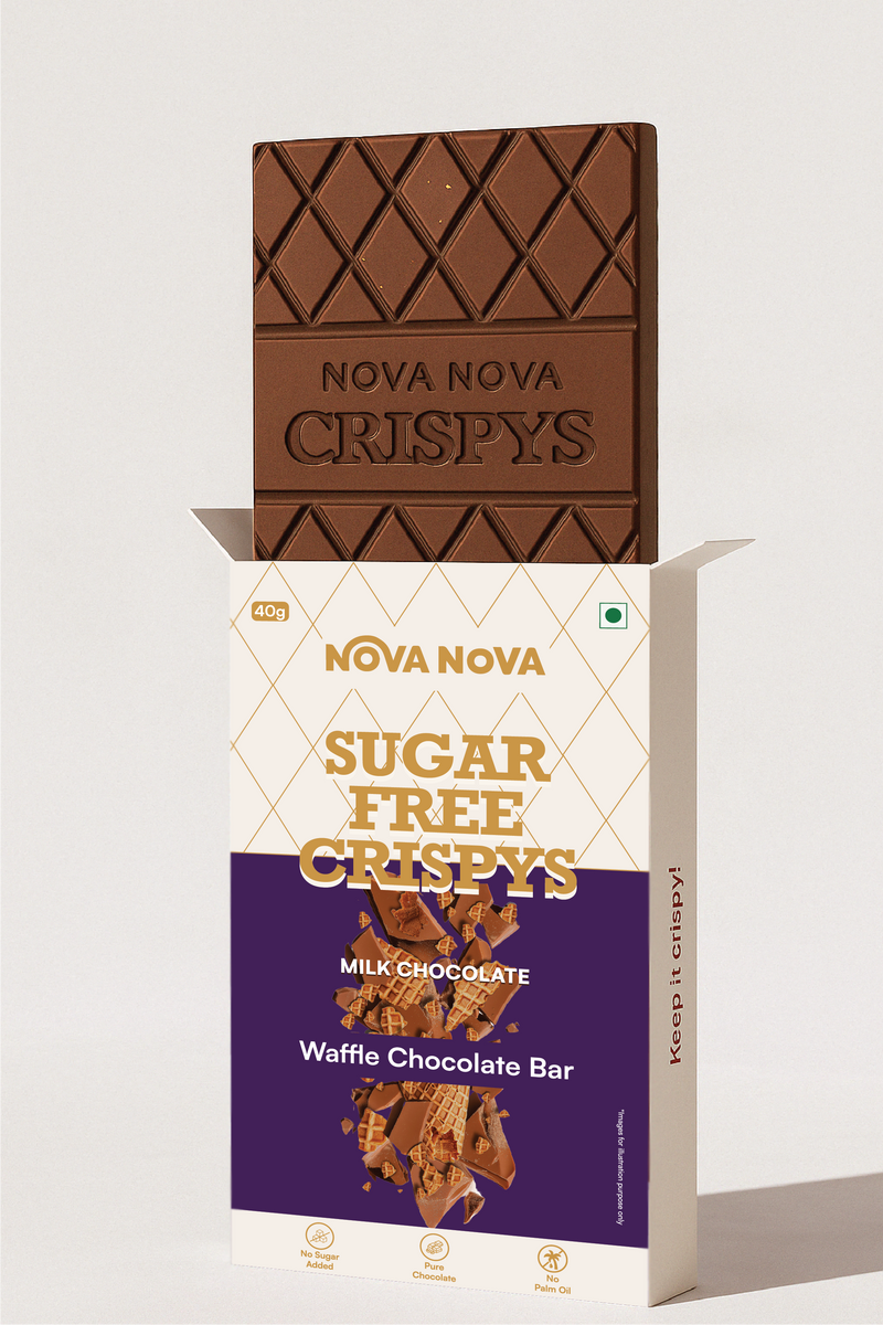 Sugar Crispys Milk Chocolate - Waffle Chocolate Bar