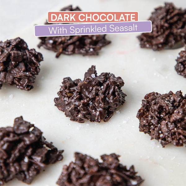 Waffle Clusters - Dark Chocolate with Sprinkled Sea Salt