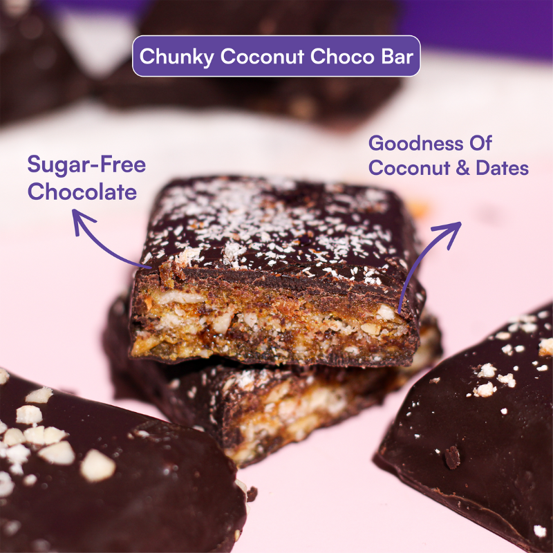 Sugar Free Choco Bar - Chunky Coconut