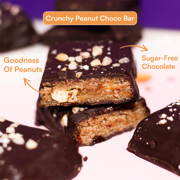 Sugar Free Choco Bar - Crunchy Peanuts