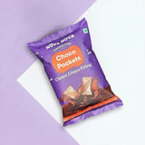 Nova Nova Choco Pockets packaging on a light purple background