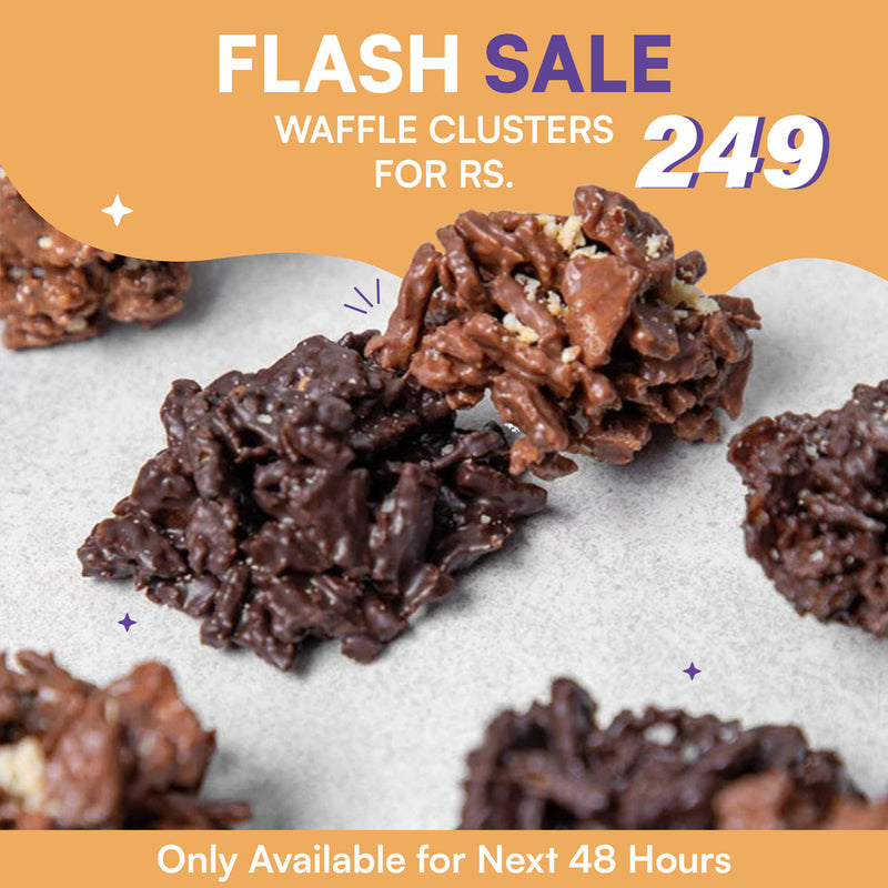 Waffle Clusters- Assorted Chocolate Flavours