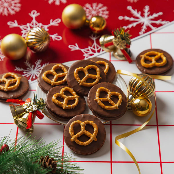 Pretzel Waffle Chocolates - Milk Chocolate & Peanut Butter - Christmas Special 🎅