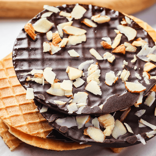 Choco Dipped Waffle Cookies - Dark Chocolate