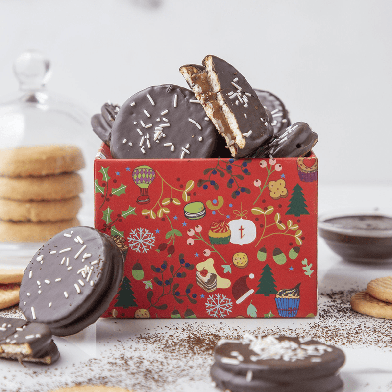 Dark Choco Dipped Marie Biscuit