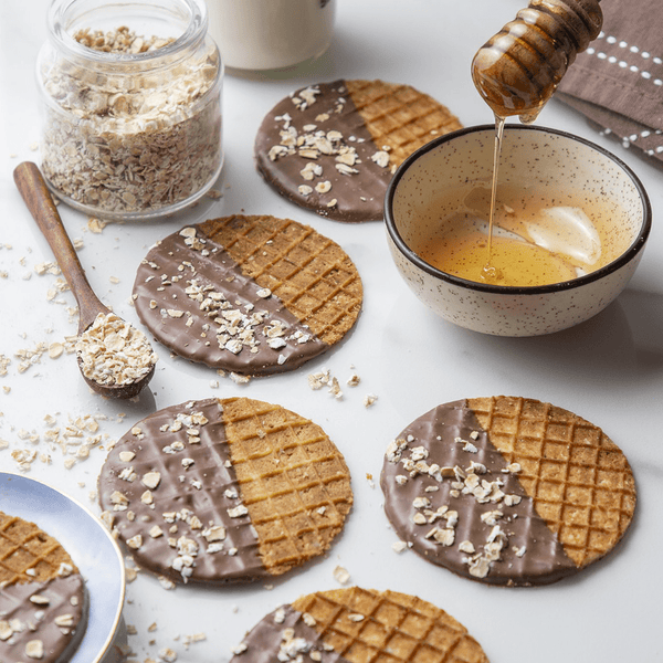 Waffle Cookies - Honey & Oats