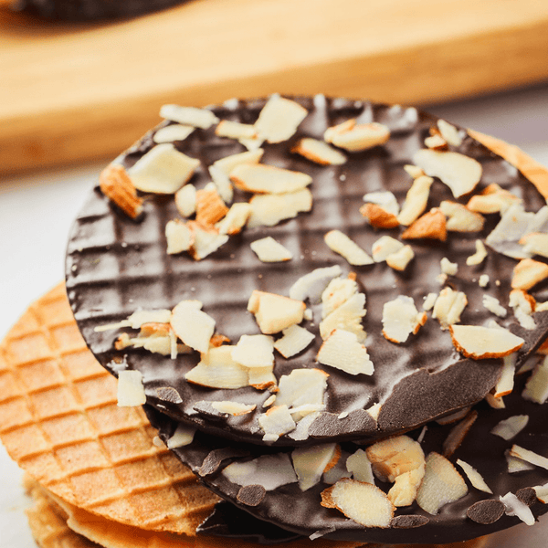 Choco Dipped Waffle Cookies - Dark Chocolate