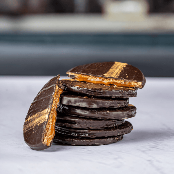 Mini Waffle Chocolates - Caramel