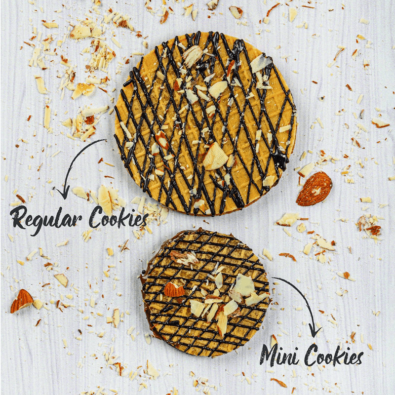Mini Waffle Cookies - Dark Chocolate
