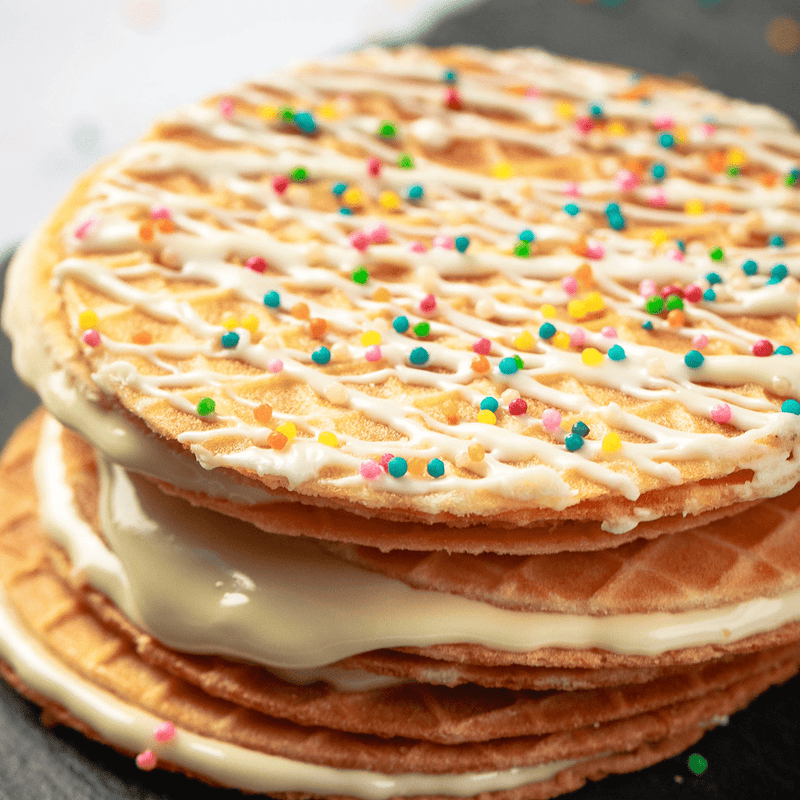 Waffle Cookies - White Chocolate