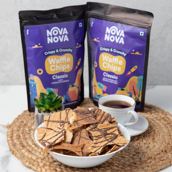 Waffle Chips Classic & Choco Dipped Combo Pack