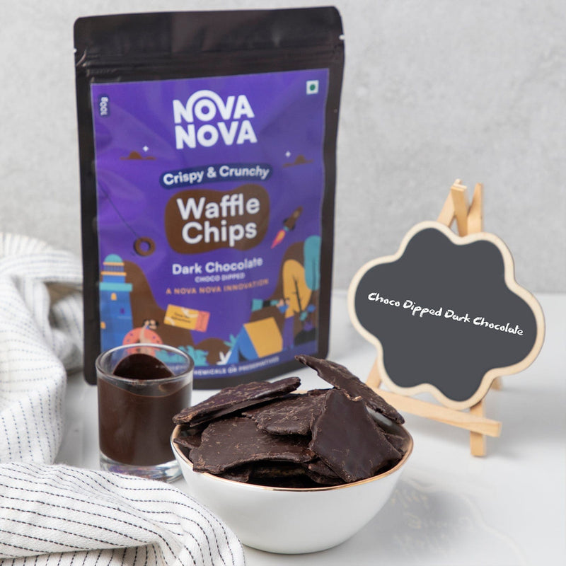 Waffle Chips - Milk & Dark Choco Dipped ( All in One Pack)