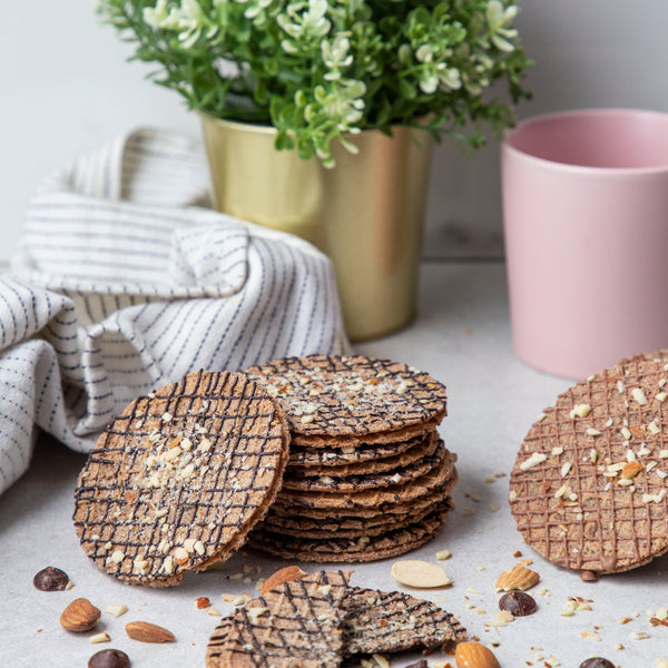 Gluten-Free Waffle Cookies -  Dark Chocolate