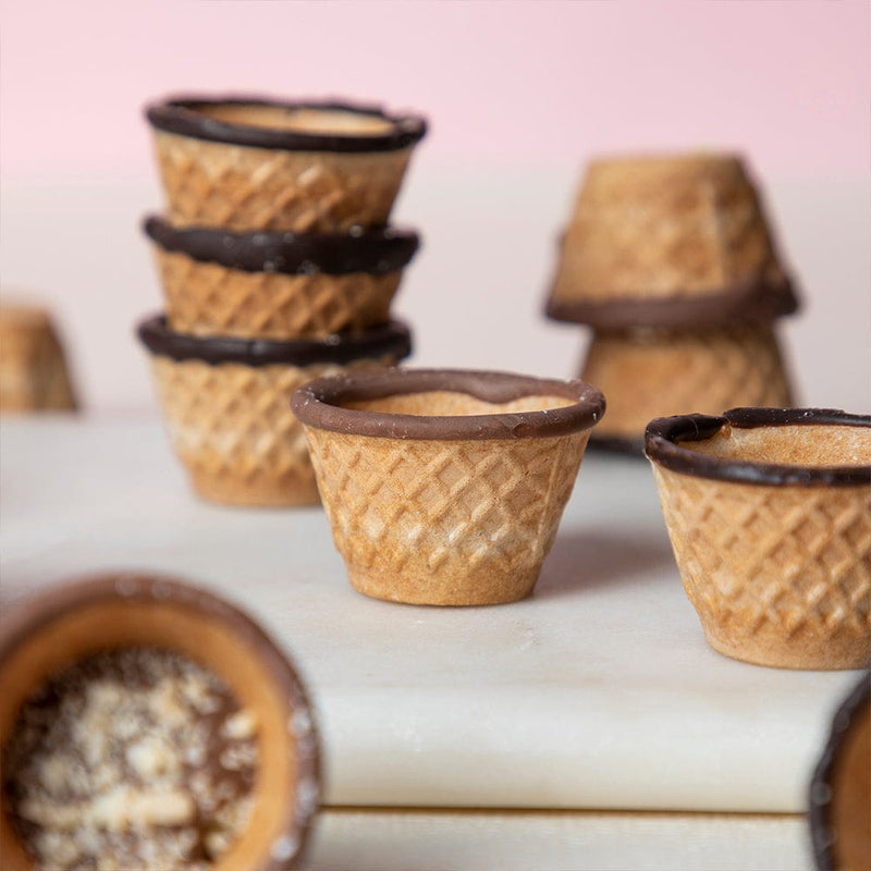 Crispy Cups - Almond & Peanut Praline