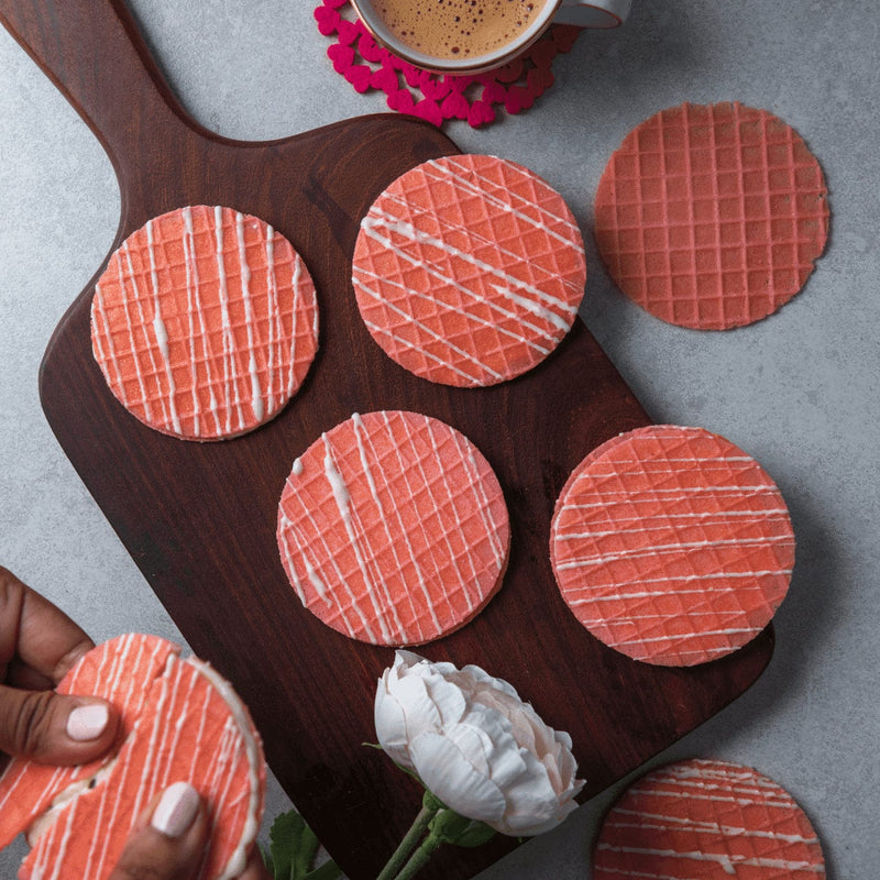Waffle Cookies - Red Velvet