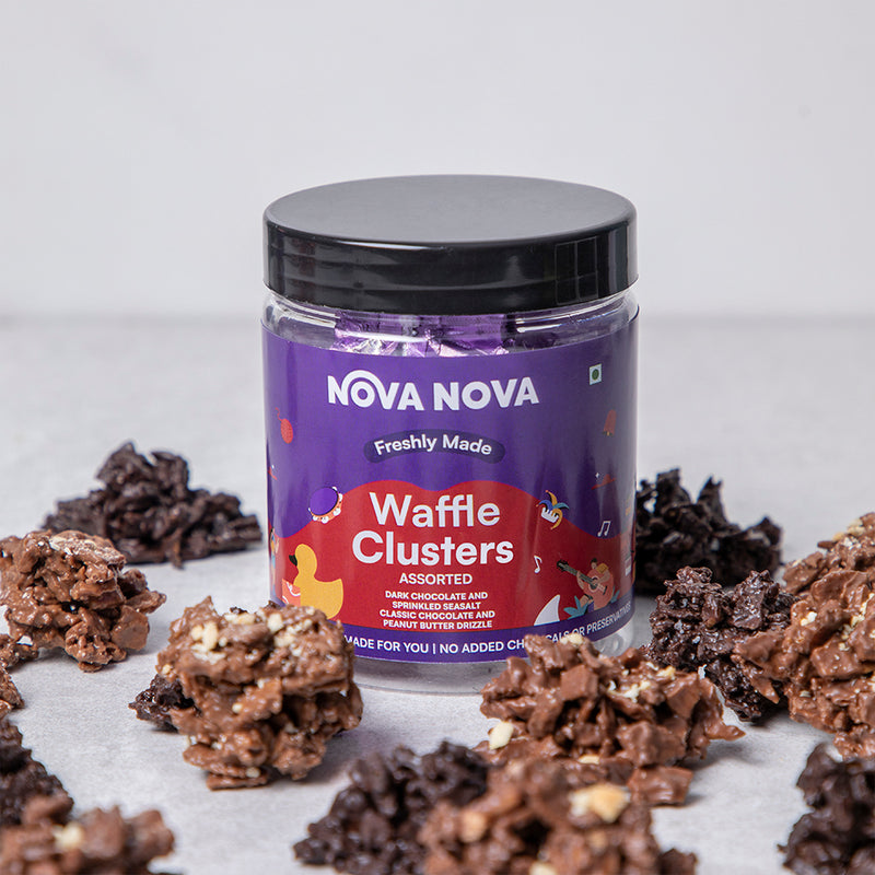 Waffle Clusters- Assorted Chocolate Flavours