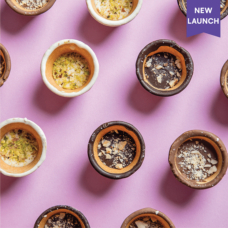 Crispy Cups - Assorted Nuts & Praline